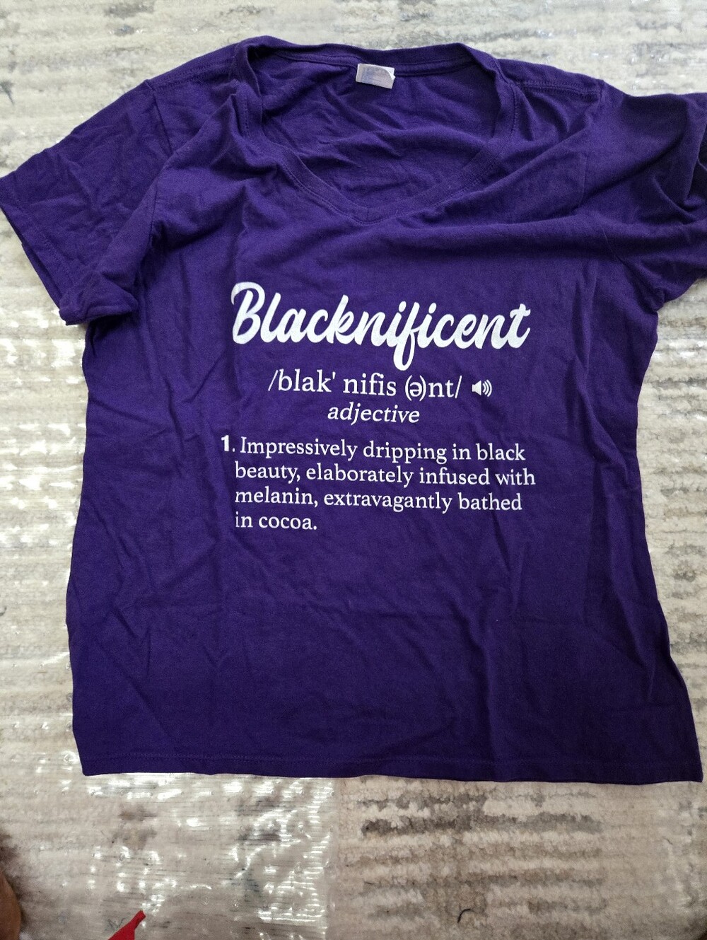 Blacknificent Graphic Tee - Purple Women’s T-Shirt